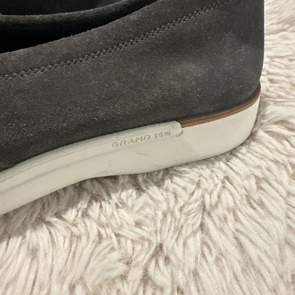 Cole Haan Grand 360 Men’s Grand Ambition Slip On Shoes.  Gray Suede.  10.5 $130